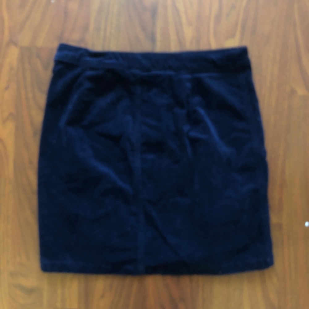 NWOT Floral Embroidered Corduroy Skirt - Picture 2 of 5